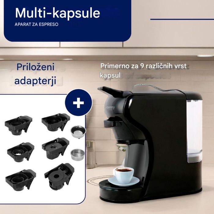 Camry espresso aparat z več različnimi kapsulami CR4414