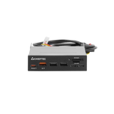 Chieftec all-in-one čitalec kartic 4x USB 3.2 Gen1 TypeA/C QC3.0 3,5 panel