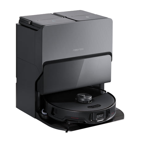 Roborock S8 MaxV Ultra z 8v1 RockDock samočistilno postajo, črn