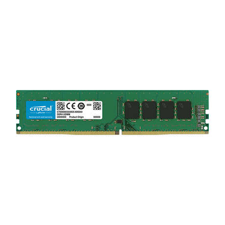 Crucial 16GB DDR4-3200 UDIMM PC4-25600 CL22, 1.2V