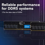 Crucial 32GB Kit (2x16GB) DDR5-5600 UDIMM CL46, 1.1V