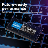 Crucial 32GB Kit (2x16GB) DDR5-5600 SODIMM CL46, 1.1V