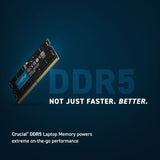 Crucial 16GB DDR5-4800 SODIMM PC5-38400 CL40, 1.1V