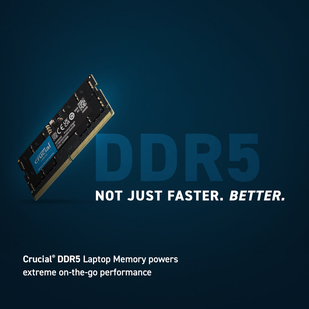 Crucial 8GB DDR5-5600 SODIMM PC5-44800 CL46, 1.1V