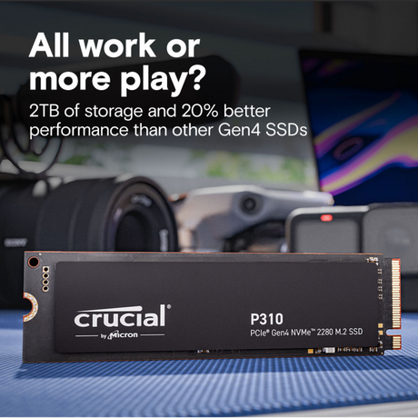 Crucial P310 2TB PCIe Gen4 NVMe 2280 M.2 SSD
