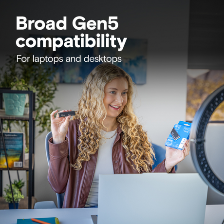 Crucial P510 2TB PCIe Gen5 NVMe 2280 M.2 SSD
