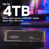 Crucial T500 4TB PCIe Gen4 NVMe M.2 SSD s hladilnikom
