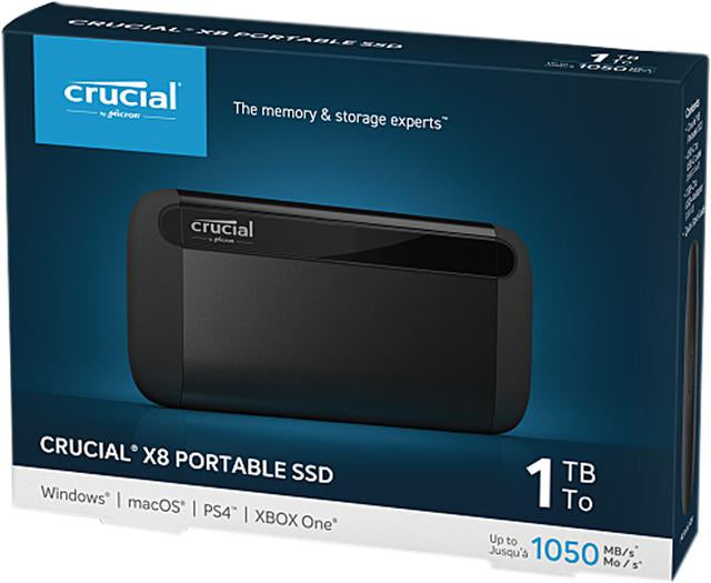 Crucial X8 1TB Portable SSD