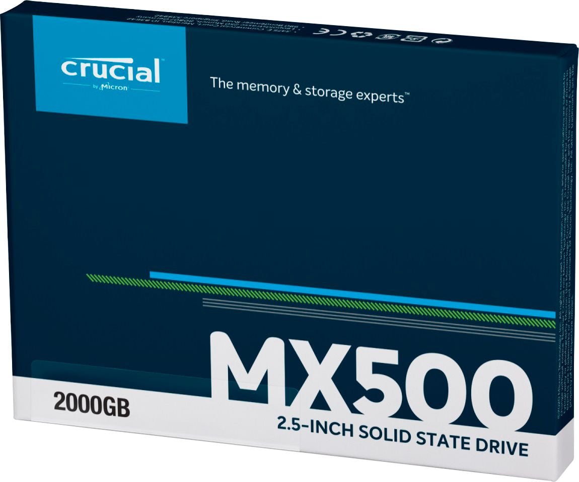 CRUCIAL MX500 2TB SSD 2.5" SATA3 3D TLC, 7mm