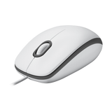 Logitech M100 optična miška, bela