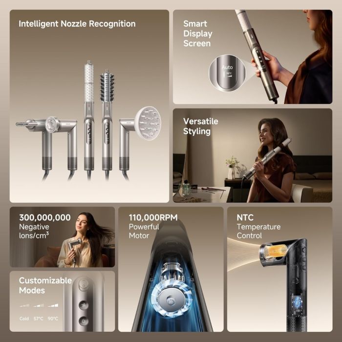 Dreame Dazzle sušilnik in oblikovalec las