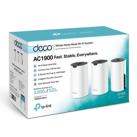 TP-LINK brezžični MESH sistem DECO S7 - 3 pack