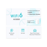 TP-Link Deco X50 (1 pack) domači Mesh Wifi sistem