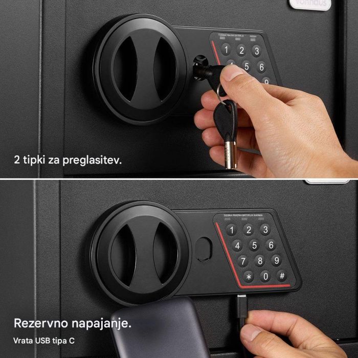 VonHaus Varnostni sef Sef 8,5 L – majhna velikost