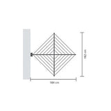 Brabantia stenski sušilnik WALLFIX za perilo, 24 m