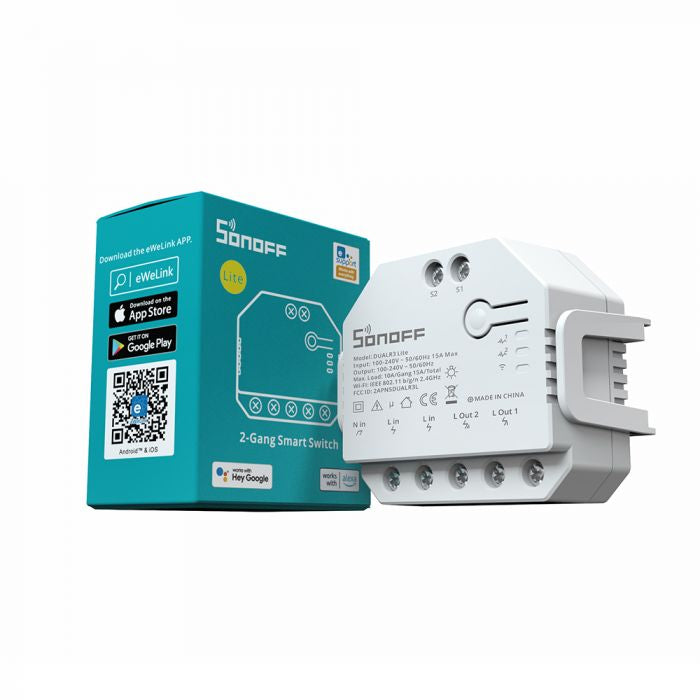 SONOFF pametno stikalo Wi-Fi 2-kanalni, nadzor motorja za rolete DUAL3LITE