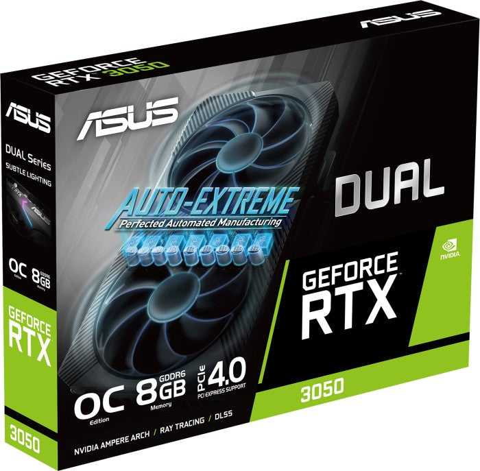 Grafična kartica ASUS GeForce RTX 3050 DUAL OC, 8GB GDDR6, PCI-E 4.0