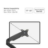 VonHaus dvojni namizni nosilec do diagonale 27plinska vzmet