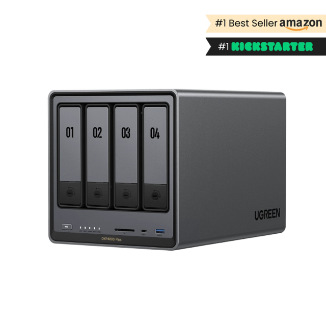 Ugreen NASync DXP4800 Plus za 4+2 diska, Intel 8505, 8GB DDR5, 1x2.5GbE in 1x 10GbE mreža
