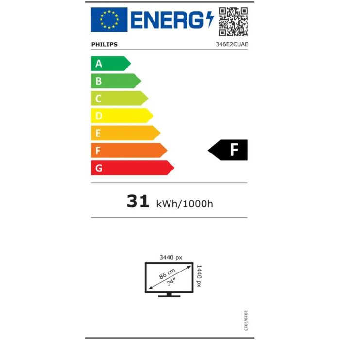 Philips 346E2CUAE 34" VA WQHD 100Hz USB-C PD monitor