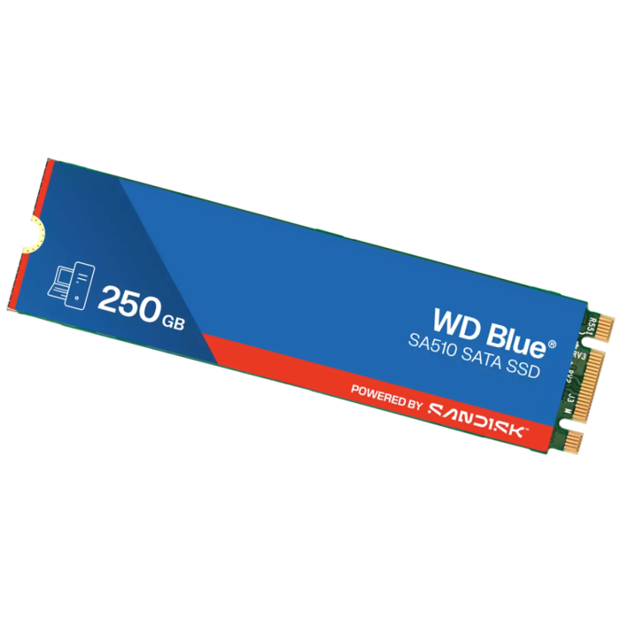 WD 250GB Blue SA510 M.2 2280 SATA 6Gb/s SSD disk