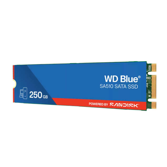 WD 250GB Blue SA510 M.2 2280 SATA 6Gb/s SSD disk