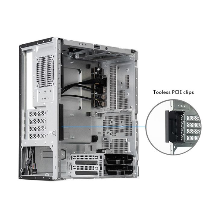 Chieftec UNI USB3.2 Gen1 mATX ohišje, črno