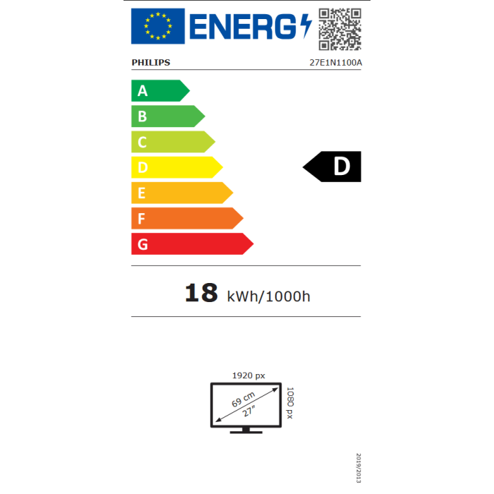 Philips 27E1N1100A 27" IPS FHD 100Hz monitor