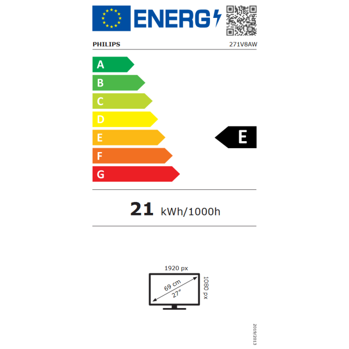 Philips 271V8AW 27" IPS FHD 75Hz monitor