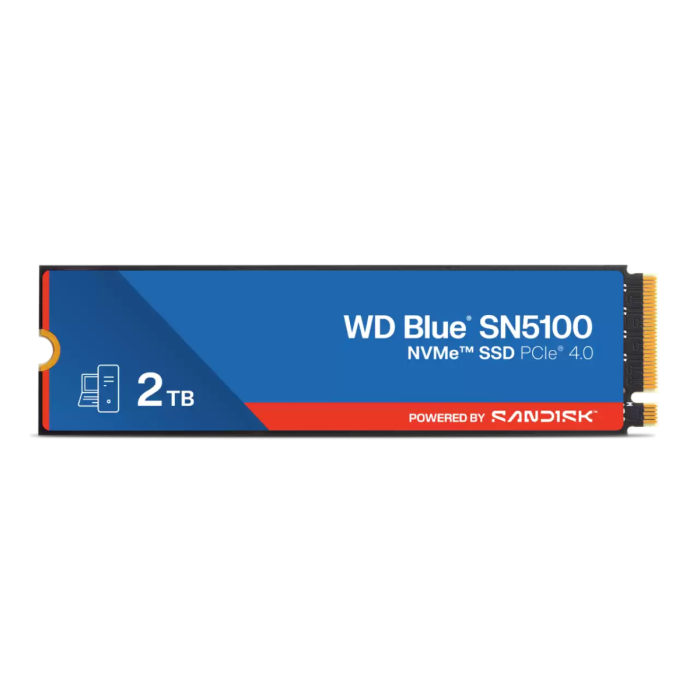 WD 2TB Blue SN5100 M.2 2280 PCI-e 4.0 NVMe 1.4c SSD disk