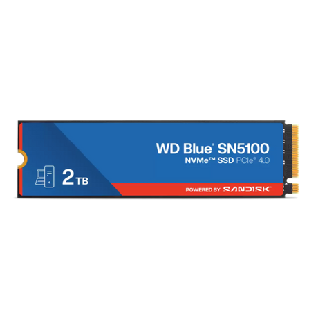 WD 2TB Blue SN5100 M.2 2280 PCI-e 4.0 NVMe 1.4c SSD disk