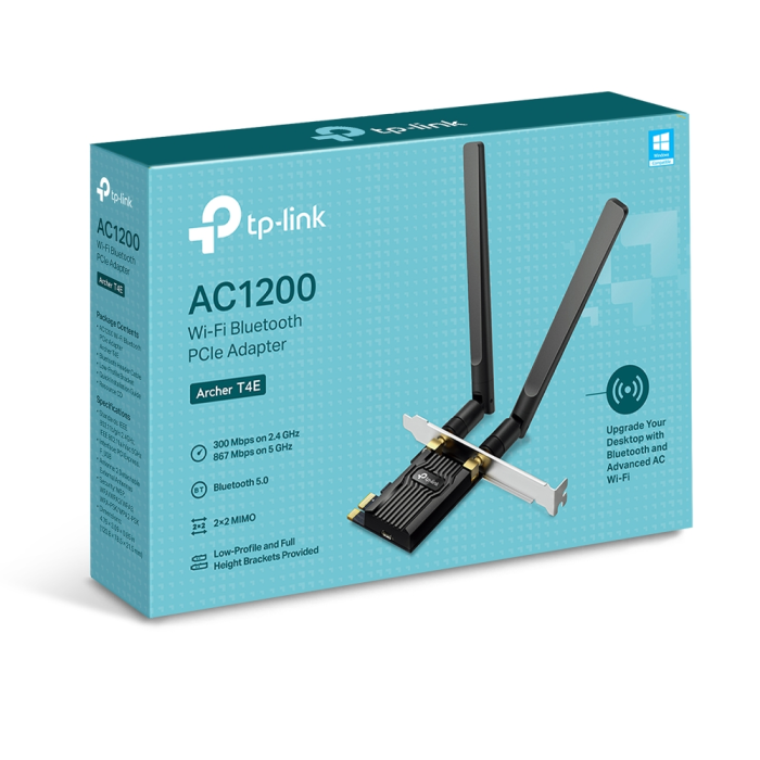 TP-LINK T4E V3 Wi-Fi AC1200 Bluetooth MIMO PCIe mrežna kartica