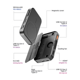 IcyBox IB-DK4071M-CU31 7-v-1 DockingStation with magnetic M.2 SSD bay priklopna postaja