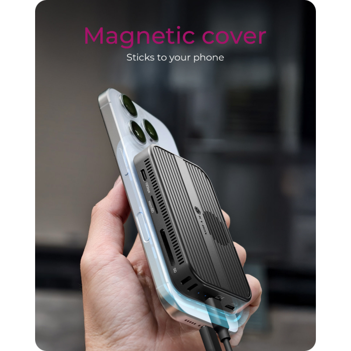 IcyBox IB-DK4071M-CU31 7-v-1 DockingStation with magnetic M.2 SSD bay priklopna postaja