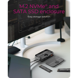 IcyBox IB-DK4071M-CU31 7-v-1 DockingStation with magnetic M.2 SSD bay priklopna postaja