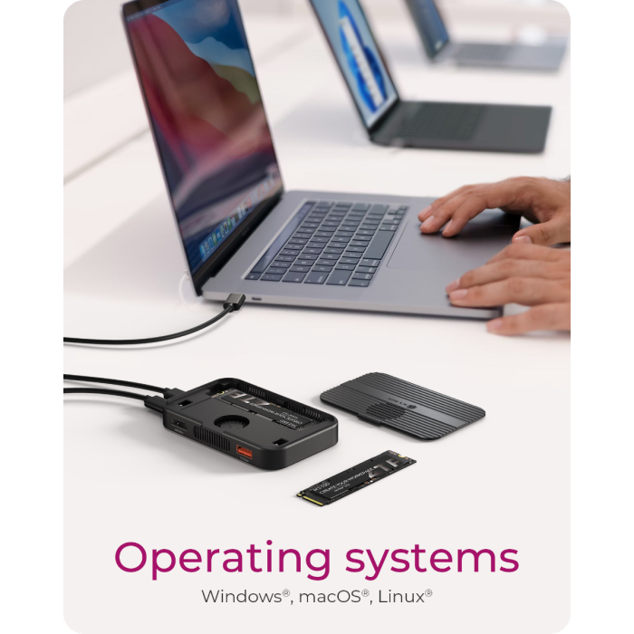 IcyBox IB-DK4071M-CU31 7-v-1 DockingStation with magnetic M.2 SSD bay priklopna postaja