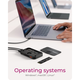 IcyBox IB-DK4071M-CU31 7-v-1 DockingStation with magnetic M.2 SSD bay priklopna postaja