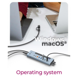 IcyBox IB-HUB1742CR-C2PD 11-v-1 hub USB-C, PD vmesnik in čitalec kartic