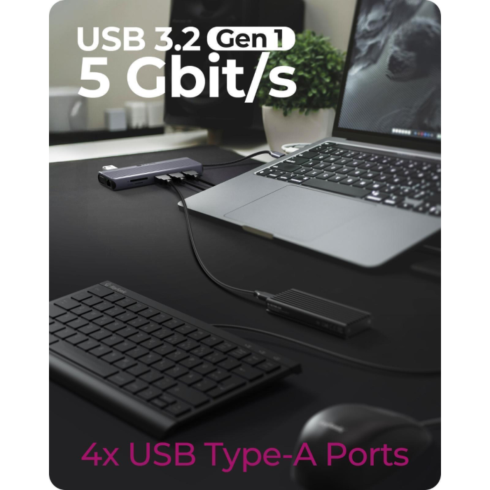 IcyBox IB-DK4062-CPD 12-v-1 DockingStation priklopna postaja s trojnim video priključkom