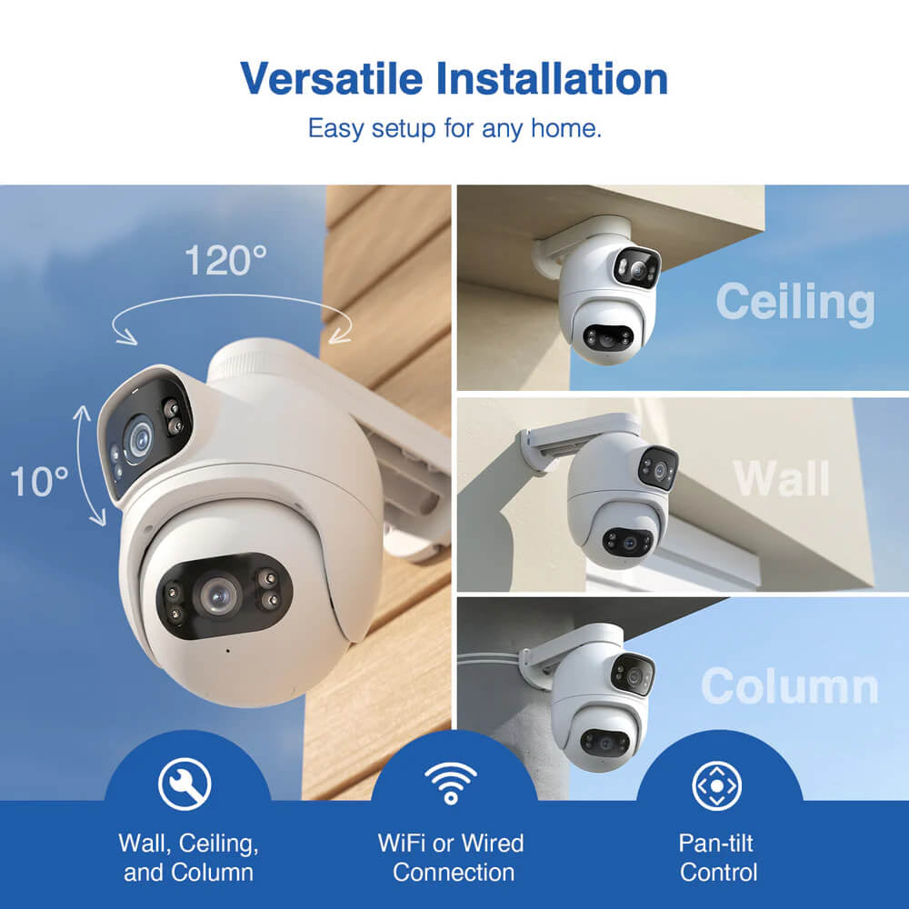 IMILAB EC6 DUAL 2K+2K Wi-Fi zunanja varnostna kamera