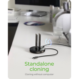 IcyBox IB-1612MCL-C31 priklopna in postaja za kloniranje M.2 NVMe SSD diskov