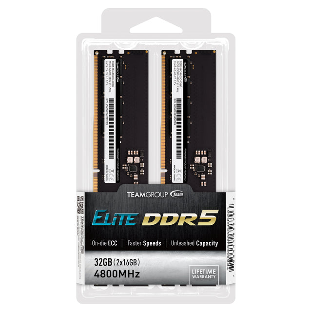 Teamgroup Elite 16GB (2x8GB) DDR5-4800 DIMM CL40, 1.1V