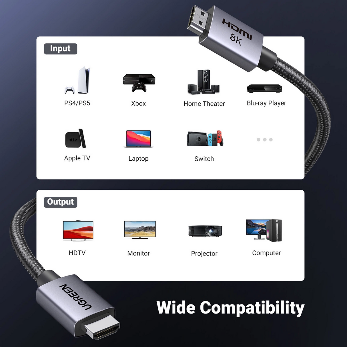 Ugreen 8K Ultra HDMI 2.1 kabel - 5M