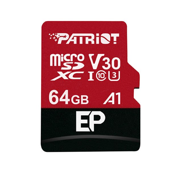 Patriot 64GB EP SDXC A1 / V30 microSD spominska kartica, 90MBs