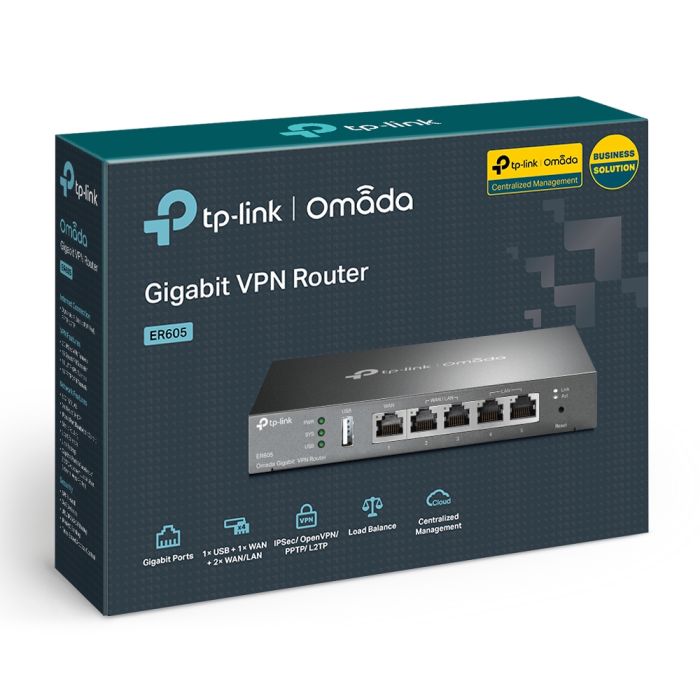 TP-LINK Omada ER605 Gigabit 4x WAN VPN usmerjevalnik