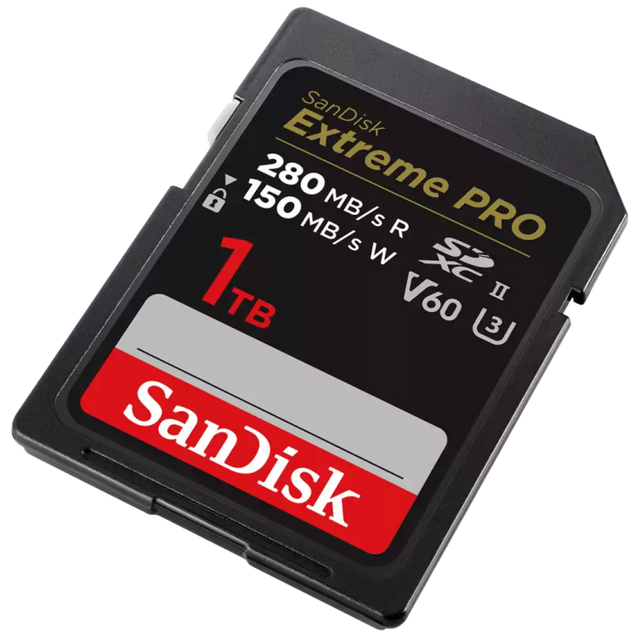 SanDisk 1TB Extreme PRO SDXC UHS-II spominska kartica