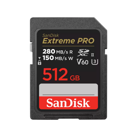 SanDisk 512GB Extreme PRO SDXC UHS-II spominska kartica