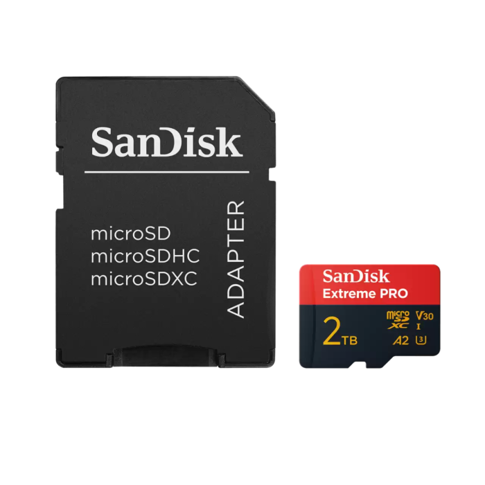SanDisk 2TB Extreme PRO microSDXC UHS-I spominska kartica z adapterjem