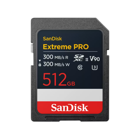 SanDisk 512GB Extreme PRO SD UHS-II V90 spominska kartica