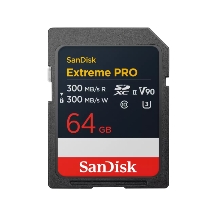 SanDisk 64GB Extreme PRO SD UHS-II V90 spominska kartica